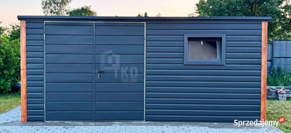 Schowek domek ogrodowy 5x3 m brama dwuskrzydłowa mazowieckie Płock