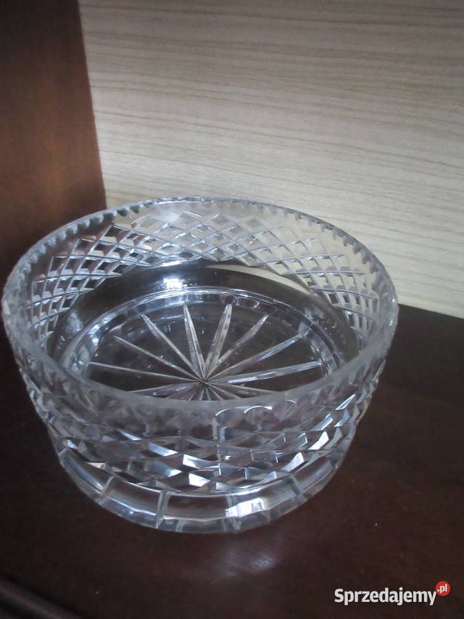 Duże półmiski salaterki kryształowe KRYSZTAŁ
