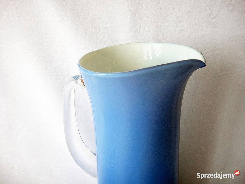 Piękny stary szklany dzban z lat 70tych unikat Kielce