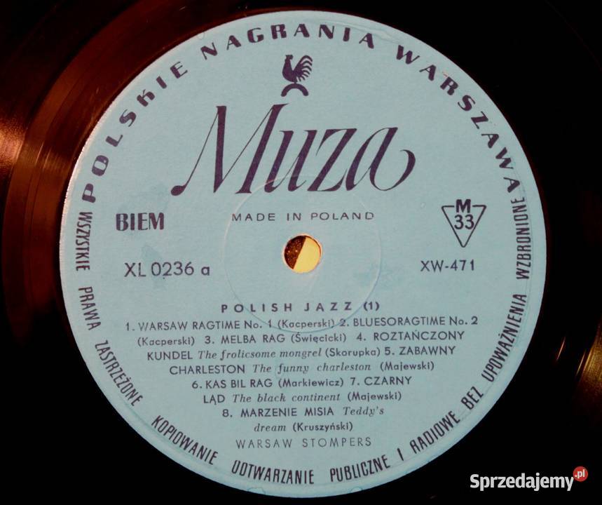 Warsaw Stompers Orleans Stompers Polish Jazz Vol płyta winylowa Szczecin