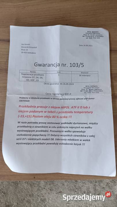 Siewnik Amazon d7 3m sprzedam