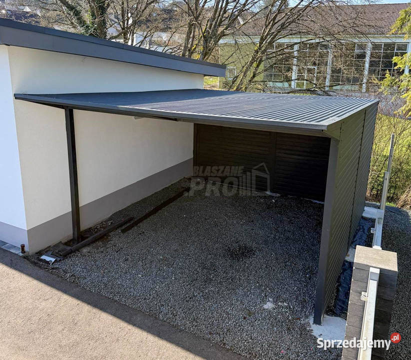 Carport Wiata samochodowa CarPort 45 m antractyt Żnin