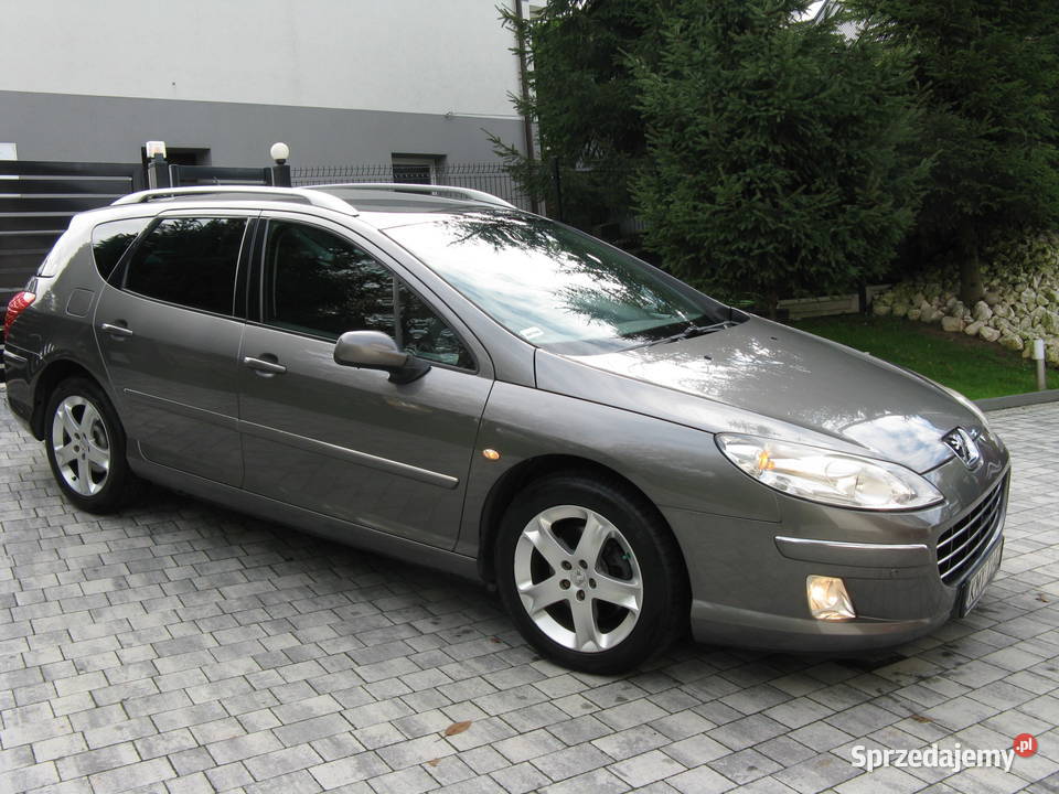 Śliczny 407 SW 20 HDI PREMIUM Bogata Wersja elektrochrom. lusterko wst. małopolskie Czechówka sprzedam