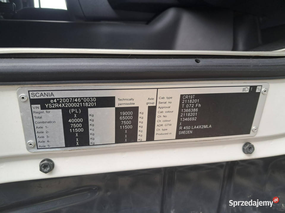 Scania r 450 450KM dolnośląskie Komorniki