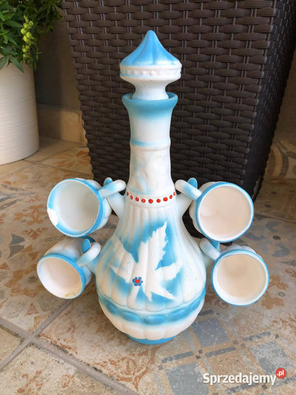 Ceramiczna karafka z 42 czarkami 25 świętokrzyskie Kielce