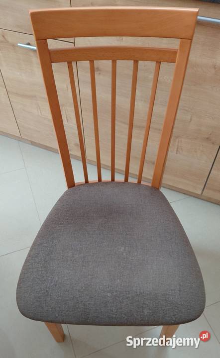 Stół z litego drewna bukowego z czterema Janki