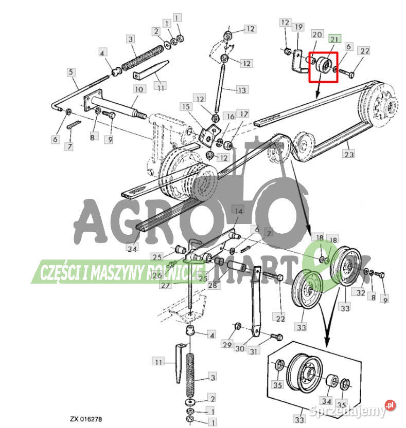 AZ36867 AZ53388 Z24381 AZ28604 ROLKA PLASTIKOWA