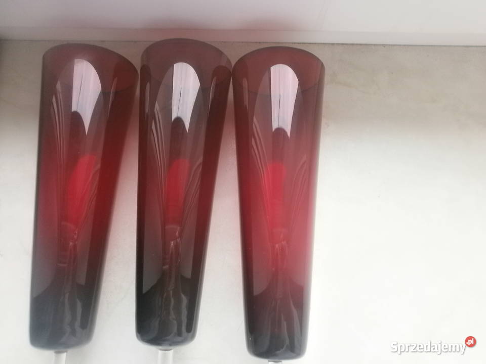 Szampanki 3 sztuki szklane Ceramika i szkło Zielona Góra