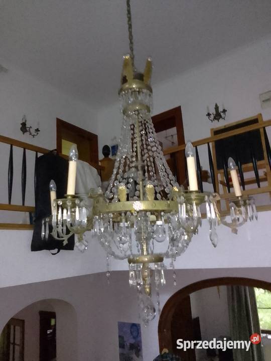 Żyrandol pałacowy Lampy wiszące małopolskie Kraków sprzedam