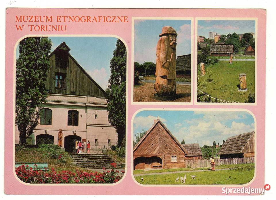 TORUŃ MUZEUM SKANSEN POCZTÓWKA Pocztówki i karty telefoniczne świętokrzyskie Krynki