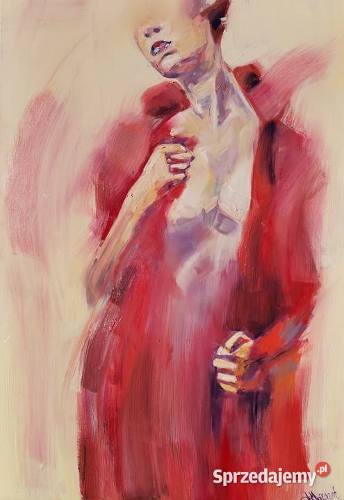 OBRAZ Olej na płótnie Łask