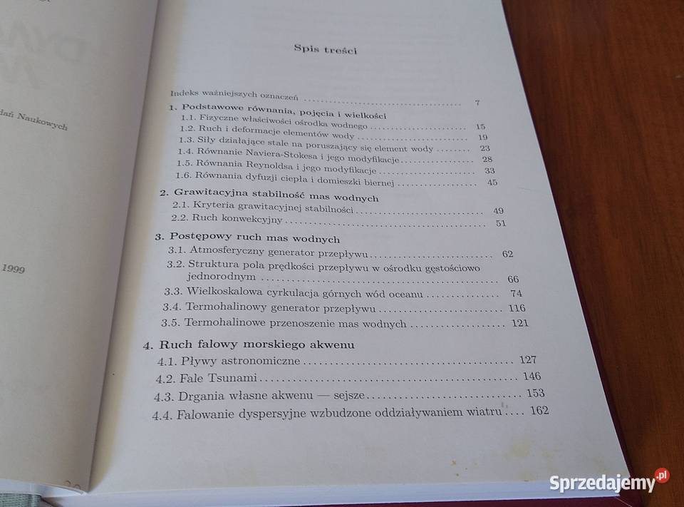 Dynamika morza Czesław Druet Uniwersytet Gdański Książki naukowe i popularnonaukowe