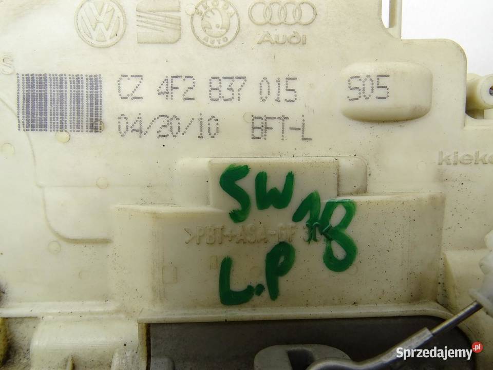 ZAMEK DRZWI LEWY PRZÓD PRZEDNI 4F2837015 AUDI A3 Zamki, wkładki i kluczyki