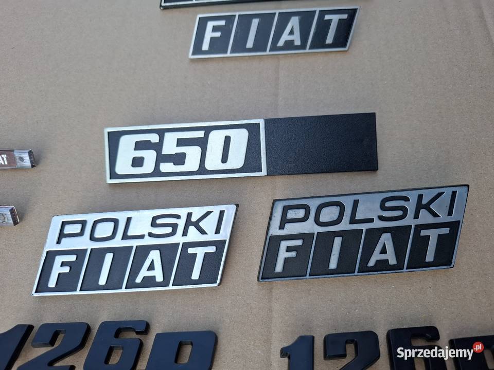 Emblemat znaczek logo Polski Fiat 126p Maluch Emblematy Strzelce Opolskie
