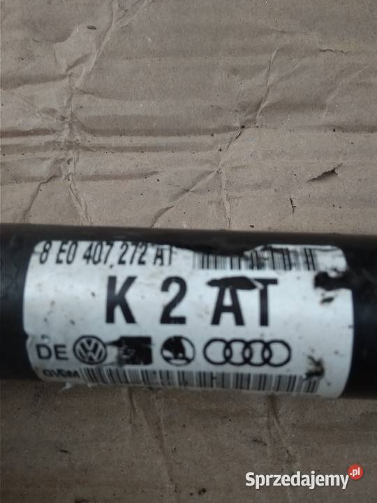 8E0407272AT Audi A4 B6 B7 półoś prawa Części samochodowe Skoczów