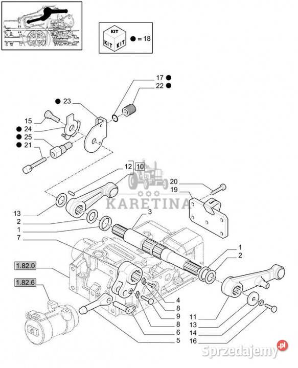 Holland T6010 Ogranicznik 47134460 Rolnictwo Jastrzębniki