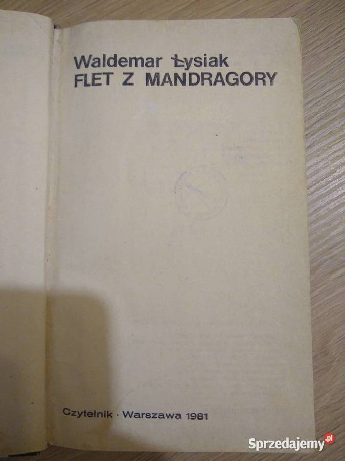 Waldemar Łysiak Flet z Mandragory ISBN 830700408X Dłutów sprzedam