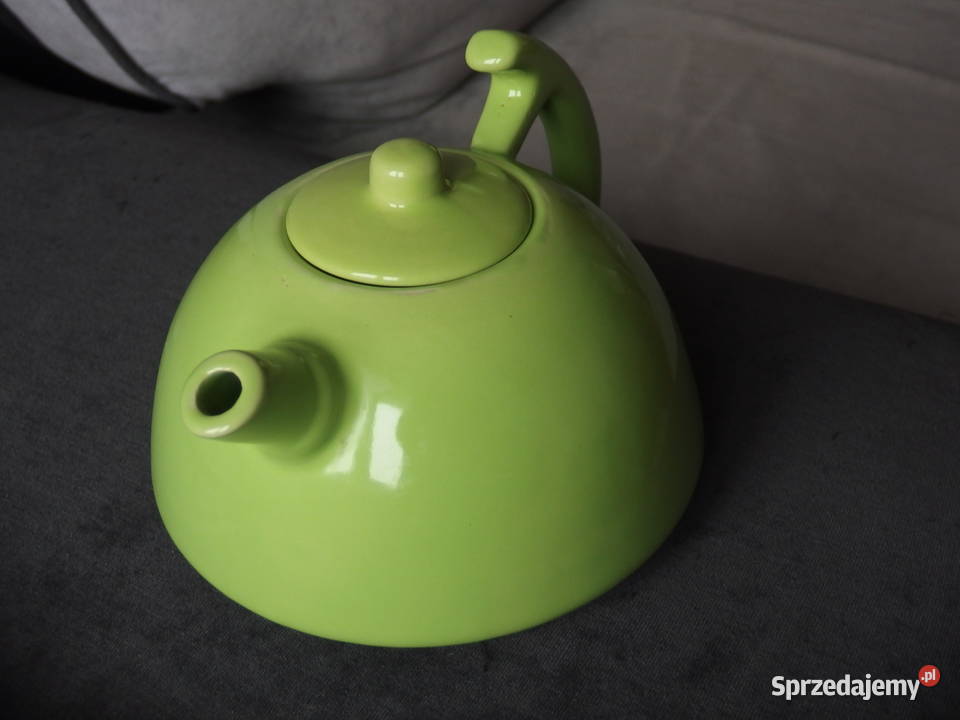 Czajniczek ceramiczny zielony mazowieckie Płock