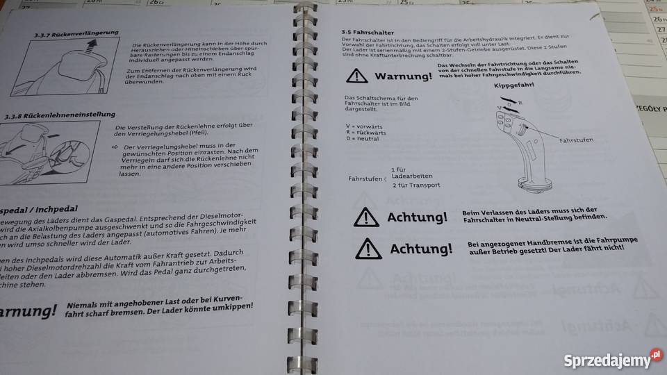 Instrukcja obsługi Schffer Lader 900T 930T wielkopolskie Szamotuły