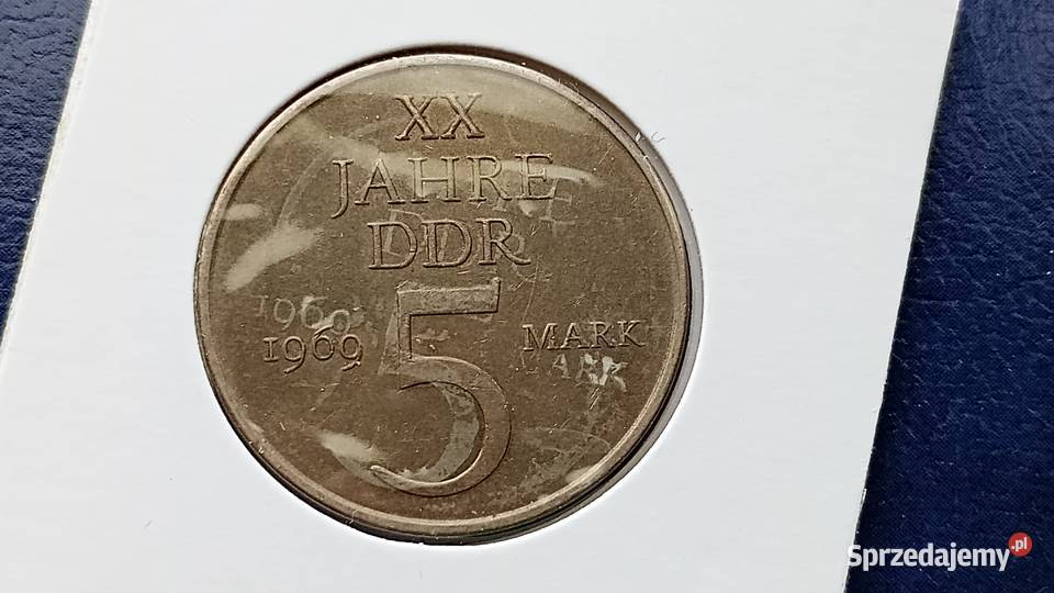 Stare monety 5 marek 1969 nikiel Niemcy podkarpackie Lesko sprzedam