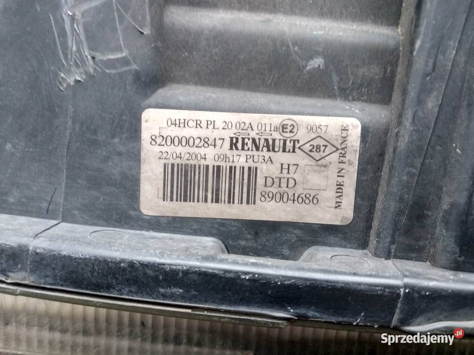 Renault Laguna 2 II lampa przednia prawa łódzkie Sieradz sprzedam