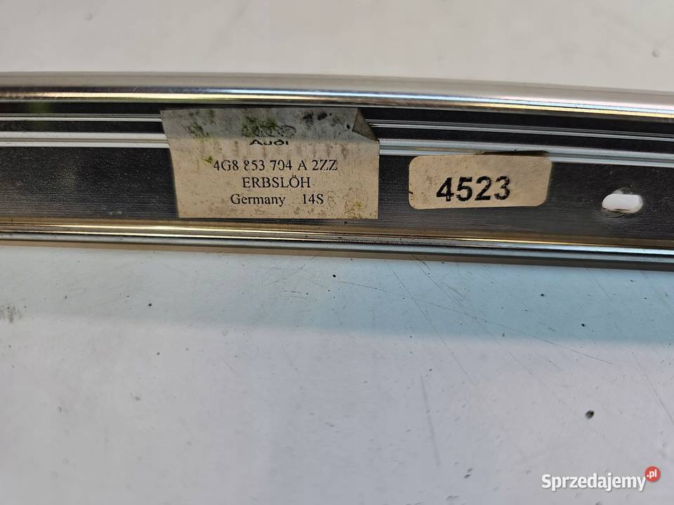 LISTWA CHROM PRAWA KAROSERYJNA AUDI A7 4G8853704 Listwy i nakładki Przystajń