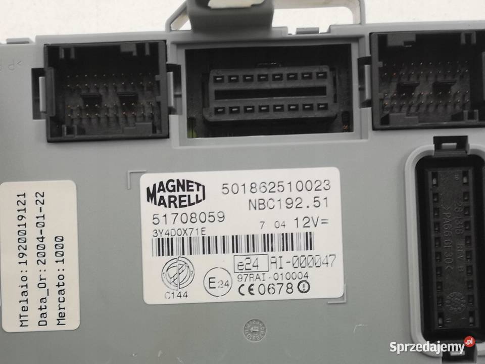 MODUŁ STEROWNIK BSI FIAT STILO 19 JTD 20012007 sprzedam