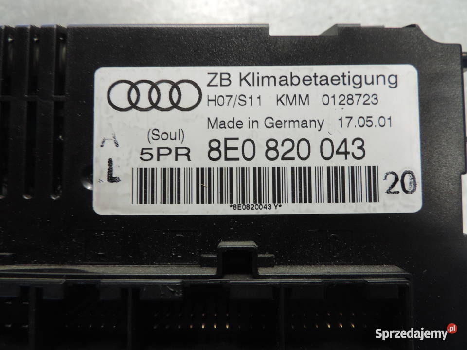 PANEL NAWIEWU KLIMATYZACJI AUDI A4 B6 20002004 Nowy Sącz