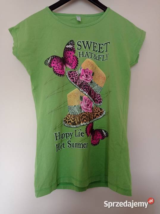 Tshirt z aplikacją i napisami Hajnówka