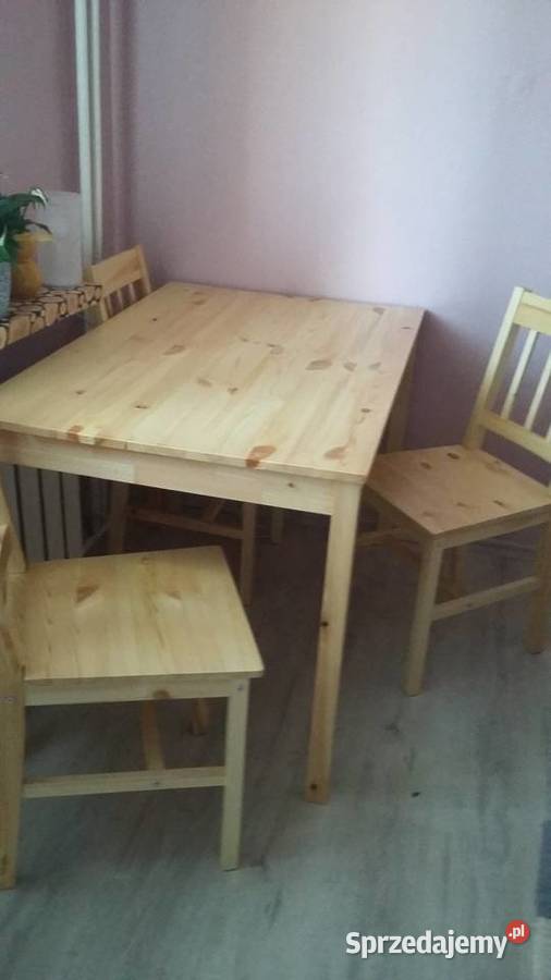 Stół i 4 krzesła (sosna )
