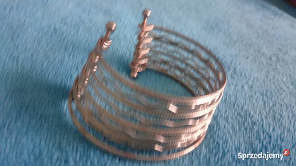 Bransoletka metalowa z 9 części łączona na rękę Wrocław sprzedam