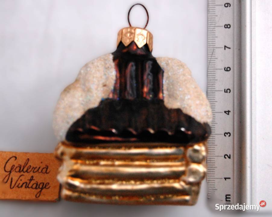 Bombka szklana ręcznie malowana ośnieżony lubelskie Lublin