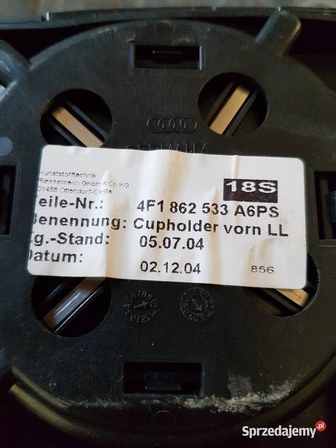AUDI A6 C6 TUNEL MMI POPIELNICZKA UCHWYT NA Turek