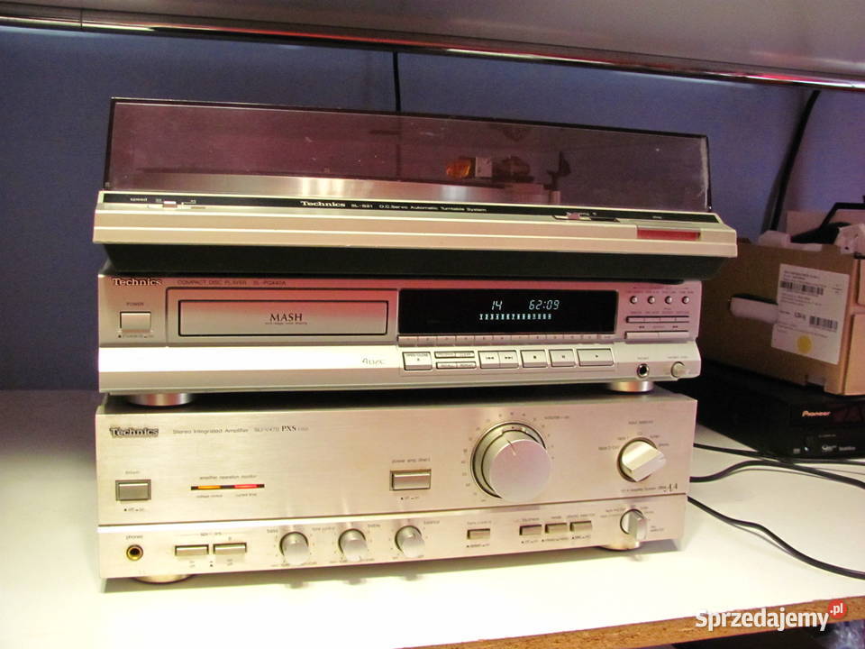 Odtwarzacz CD Technics i wzmacniacz Technics - zestaw 2 elementy