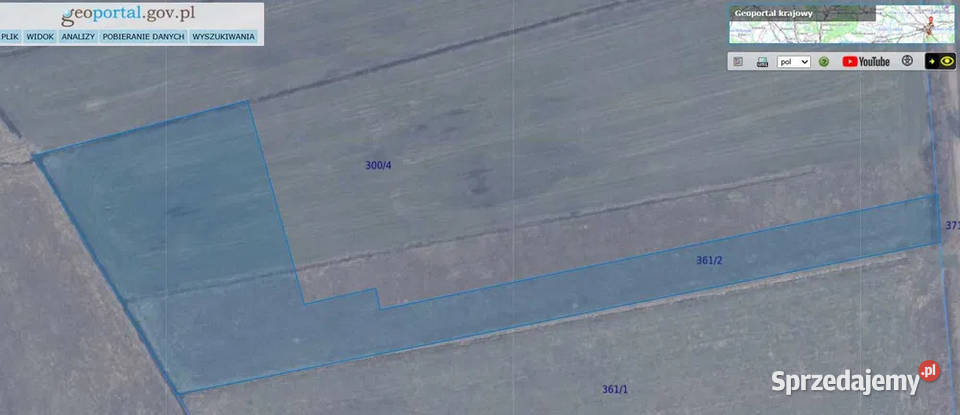 Sprzedam działkę rolną w Dębkach PROMOCJA 3831m2 polna