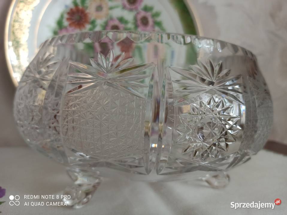 Salaterka na nóżkach duża 1890g Porcelana i szkło podlaskie Białystok sprzedam