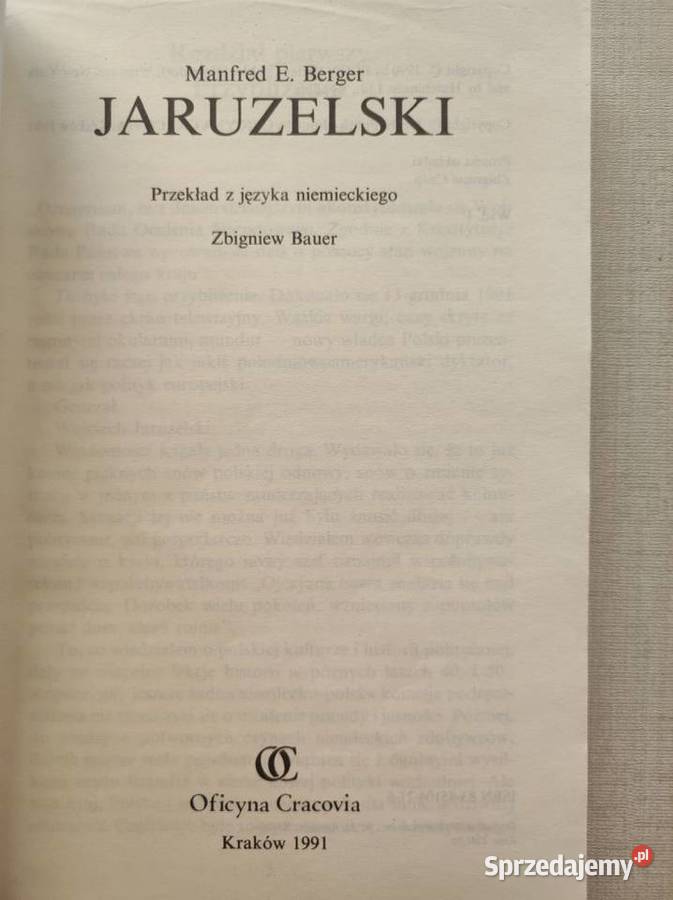 biografia Wojciecha Jaruzelskiego Manfred E miękka Pozostałe Kielce sprzedam