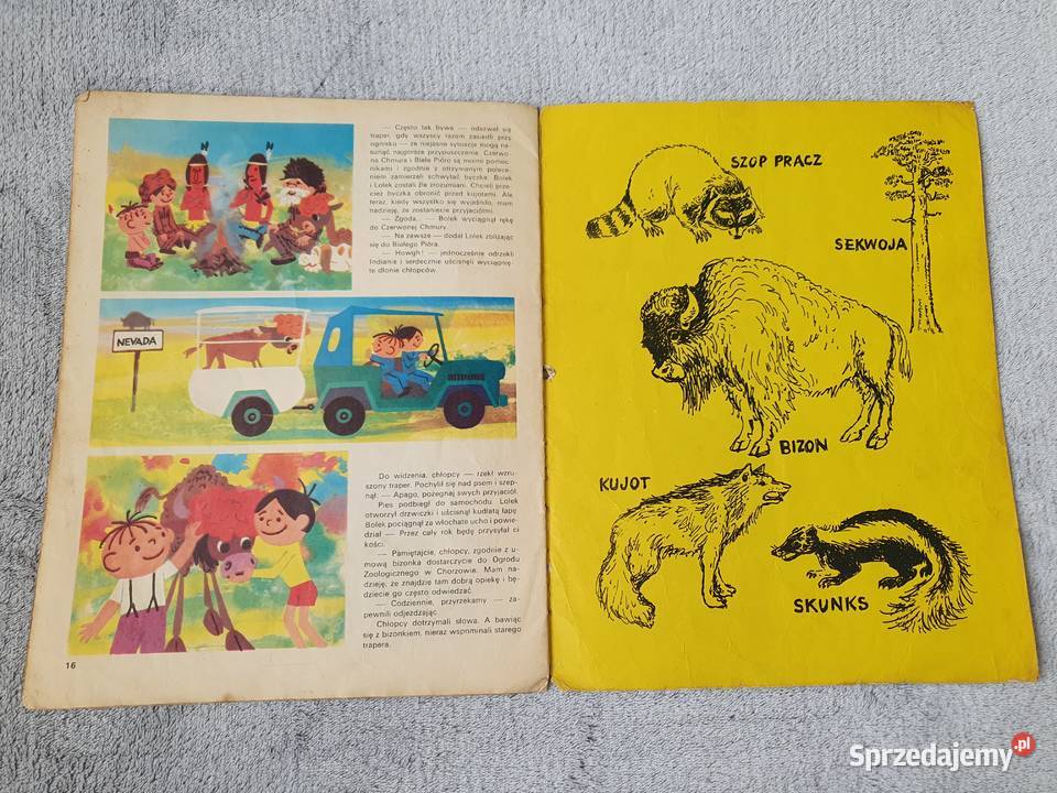 Biblioteka Przygód Bolka i Lolka komiks z 1975 Polskie Gdynia