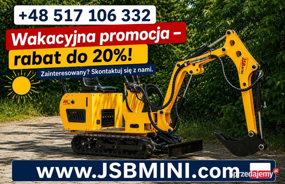 MINI KOPARKA GĄSIENICOWA MSTE113 JSB