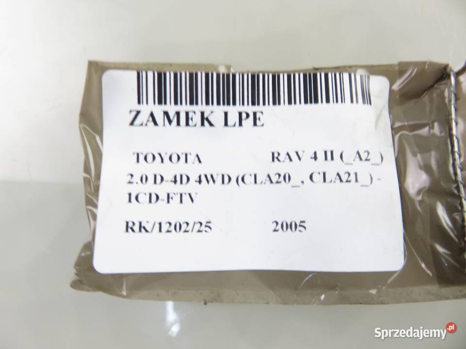 ZAMEK LEWY PRZEDNI TOYOTA RAV 4 II 6 PIN