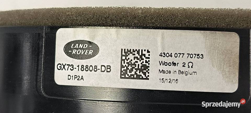 GŁOŚNIK JAGUAR XE X760 20 D GX7318808DB Lipno