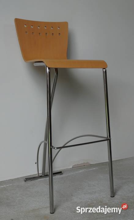 Krzesła hokery sklejka profilowana metal nikiel Nowy Sącz