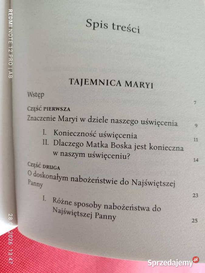 Tajemnica Maryi Najświętsza Eucharystia Grignion Katowice