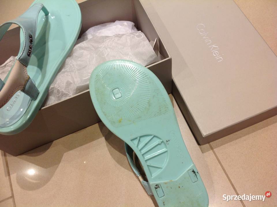 SANDAŁKI JAPONKI DAMSKIE CALVIN KLEIN 36 j nowe