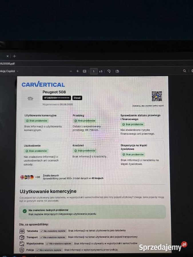 Peugeot 508 kombi 163KM wielkopolskie Krotoszyn sprzedam