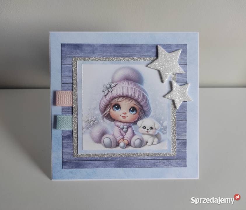 Kartka ręcznie robiona handmade z okazji urodzin Łódź sprzedam