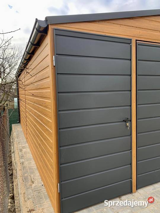 Garaż blaszany 6x6 orzech wszystkie wymiary Wieluń sprzedam
