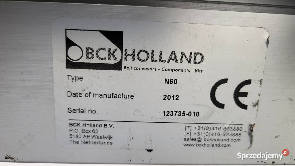 Taśmociąg płaski przenośnik taśmowy 405 x 315 Białogard sprzedam