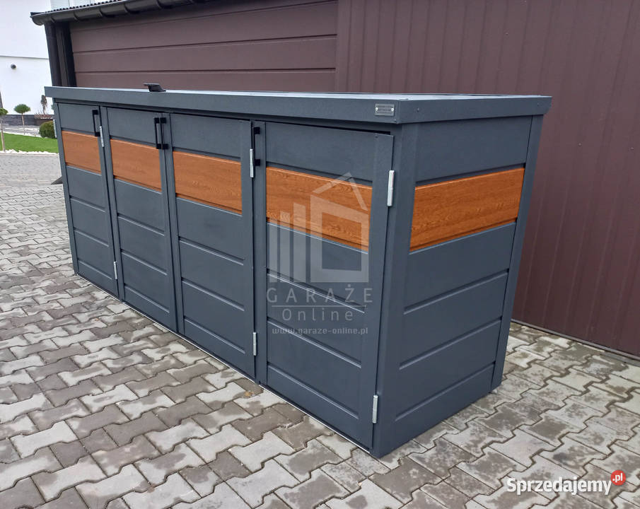 Zabudowa koszy na śmieci wiata śmietnikowa Niepołomice