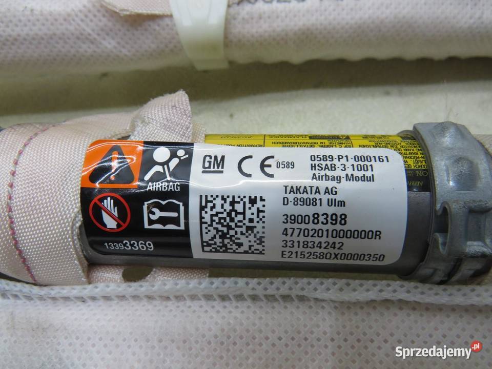 KURTYNA AIRBAG PRAWA OPEL ASTRA K HB 39008398
